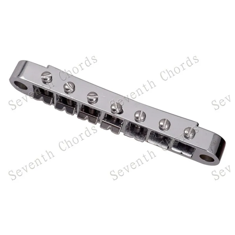 EIN Set 7 Saiten Brücke Und Saitenhalter Für E-gitarre Chrom Und Schwarz Für Wählen Musical Instrument Zubehör Teile – Detail 8