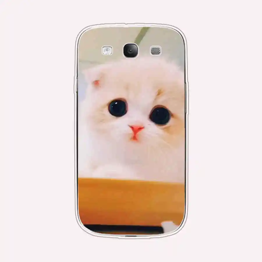 Soft TPU Silicone Case For Samsung Galaxy S3 Case Cover i9300 Case for Samsung S3 Case Silicone Cover cute Cat