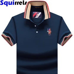 Men's POLO shirt summer short-sleeved lapel T-shirt half-sleeved to increase others business fashion casual men's clothing