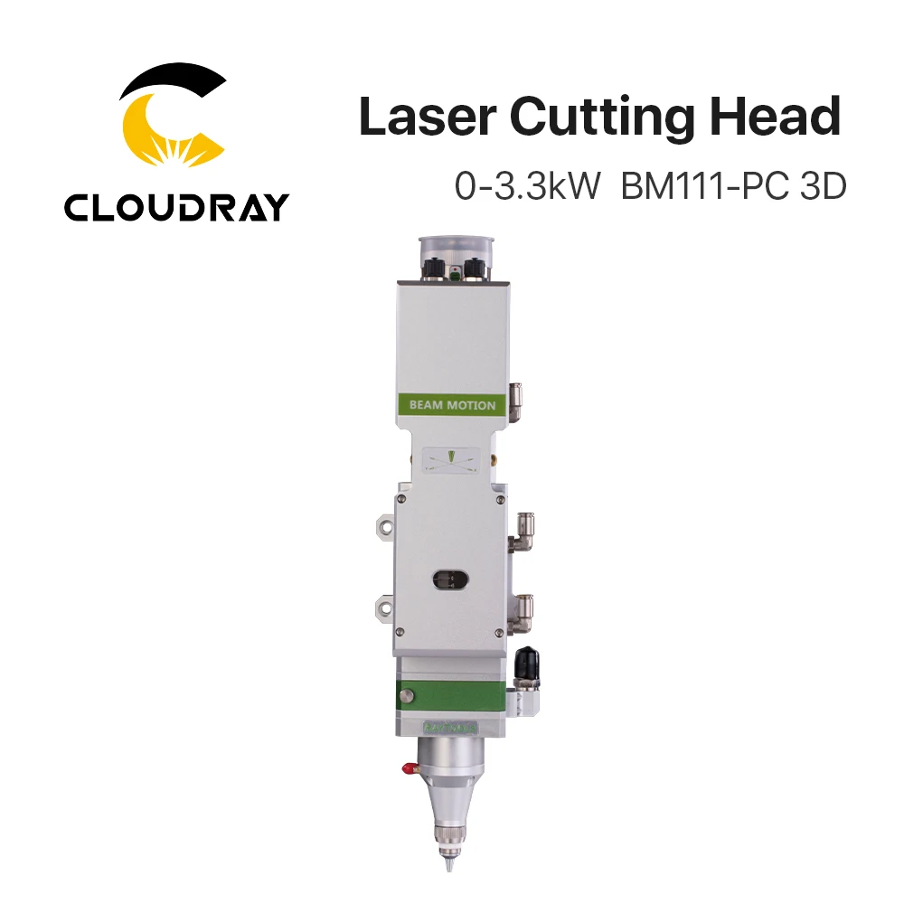 Cloudray Original Raytools Laser Cutting Head  0-3.3kW BM111 TubeCut 3D Laser Head F155/200mm for Fiber Laser Cutting Machine