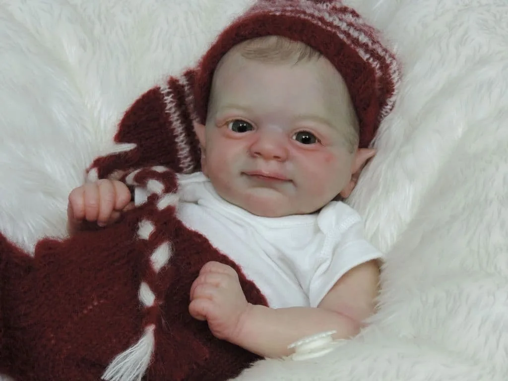 

17inch Reborn Doll Kit Woodland Fairy Elf Flynn with body and eyes Unpainted Doll Parts