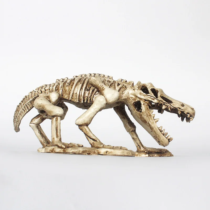 Dinosaur Bones Dodge House Resin Reptile Habitat Water Grass Landscaping Simulation Skull Fish Tank Aquarium Decoration