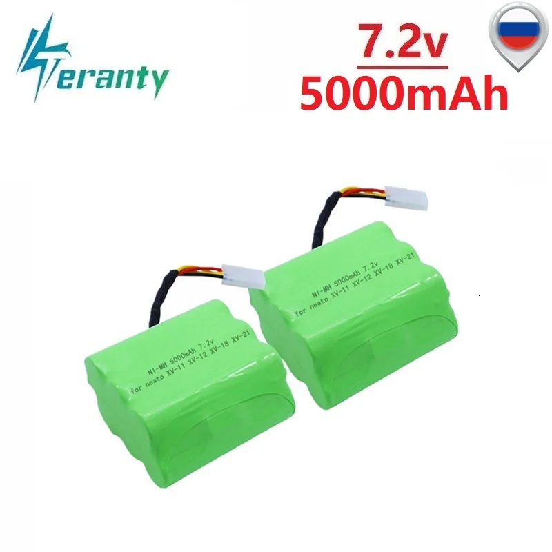 Aktualizacja 5000mAh 7.2V baterii na Neato XV21 XV11 XV12 XV14 XV15 zamiatarka odkurzacze Ni-MH 7.2v akumulator