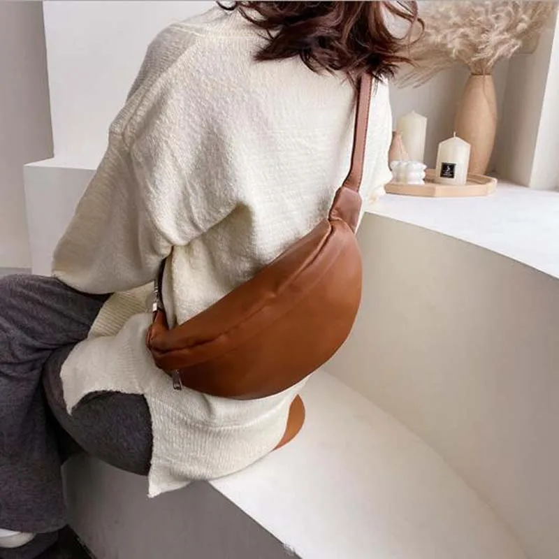 Luxury Brand Designer Women Waist Bag High Quality Soft Leather Fashion Chest Bag Female Fashion Shoulder Bags Ladies Fanny Pack