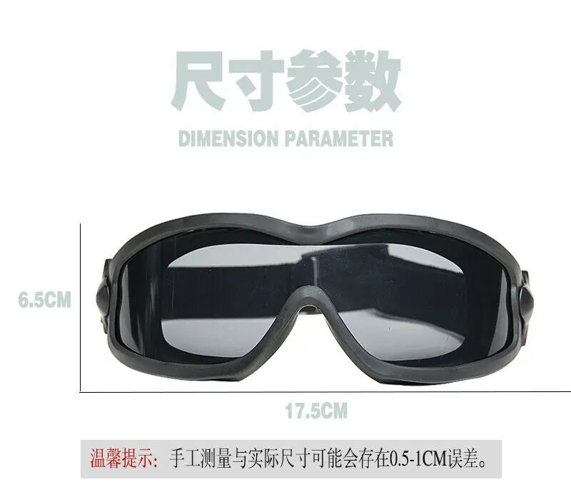 FMA Tactical JT Spectra Goggles for Helmet, Double Layer Lens, Head Wearing