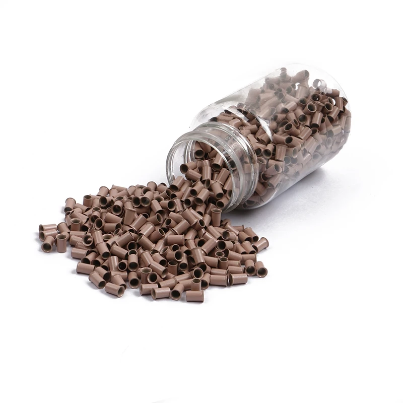 10 000pcs 3.4x3.0x6.0mm copper flared beads no silicone for the polyurethane tip I tip hair