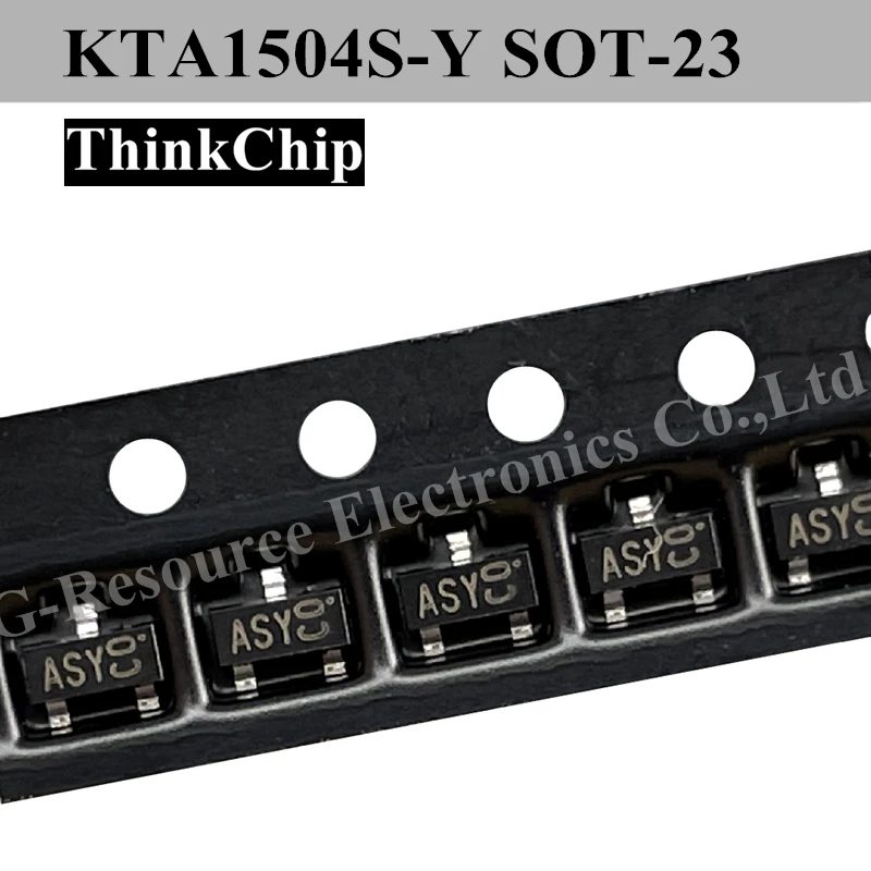 (100個) KTA1504S-Y sot-23 KTA1504 smd pnpトランジスタ (マーキングasy)
