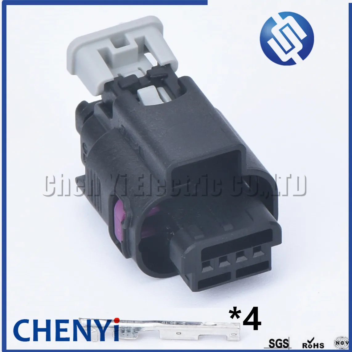 1 set 4 Pin female auto waterproof sensor connector Rear camera plug 1801823-1 2236398-1 13422 With terminal for Renault Megan