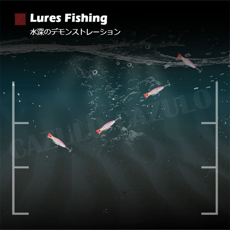 ลอย Popper ตกปลาล่อ Accesorios Iscas Artificiais น้ำหนัก43G 12ซม.เหยื่อ Wobblers De Pesca สำหรับ Seabass ปลา leurre