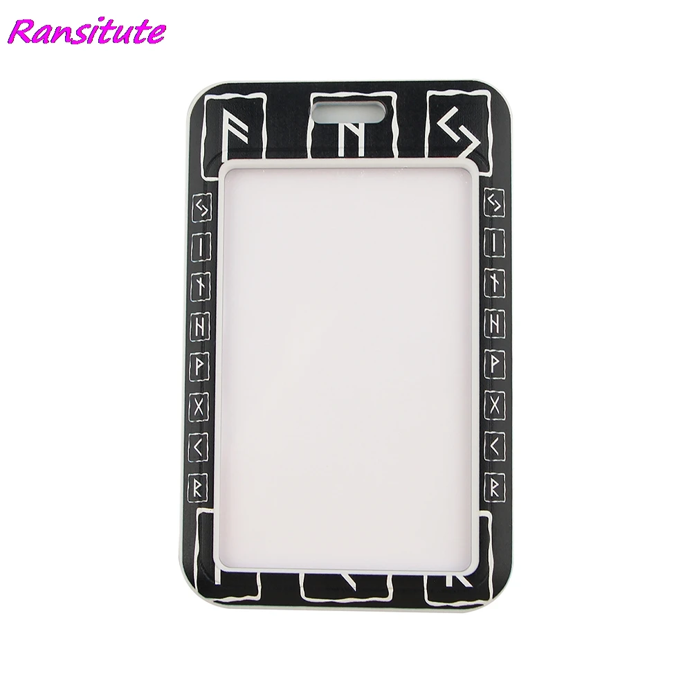 Ransitute R1503 Cool Viking Rune Painting Art Key Chain Lanyard Neck Strap For Phone Keys ID Card Creative Lanyards Card Holder