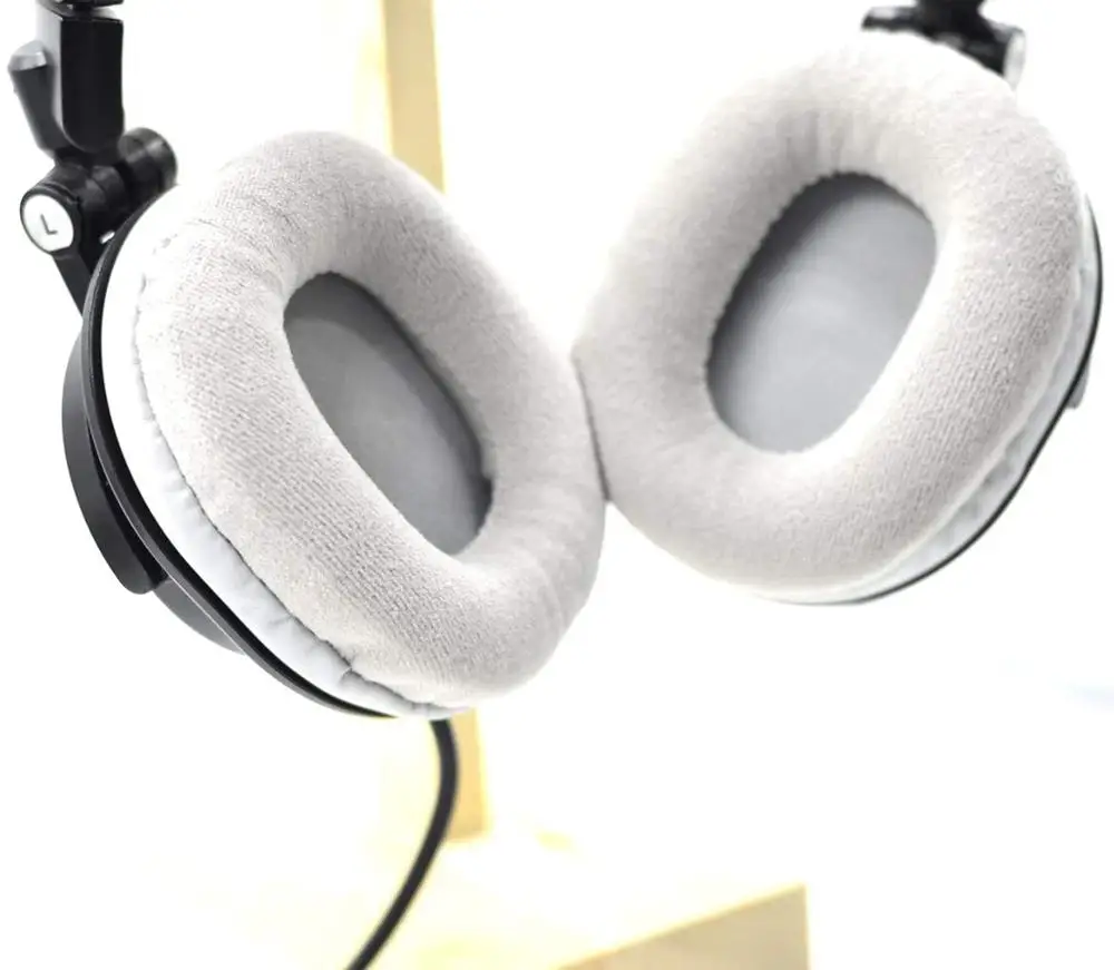 استبدال رمادي القطيفة بطانة للأذن وسادة للصوت تكنيكا ATH-M50 M50S M50X M40 M40S M40X سماعات الرأس