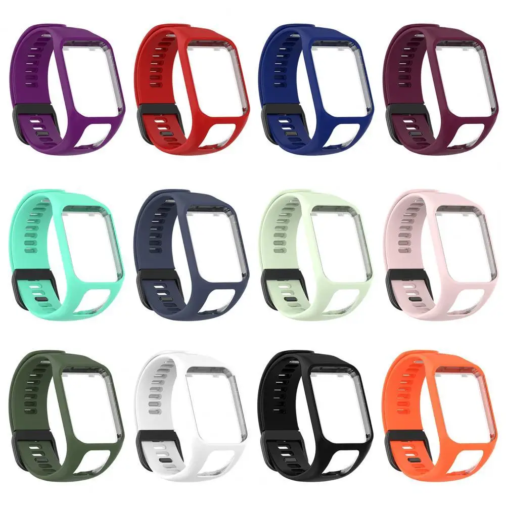 Pulseira de relógio inteligente com fivela, pulseira esportiva substituível, compatível com TomTom Adventurer, Golfer 2, Runner 3, Runner 3, Spark 3