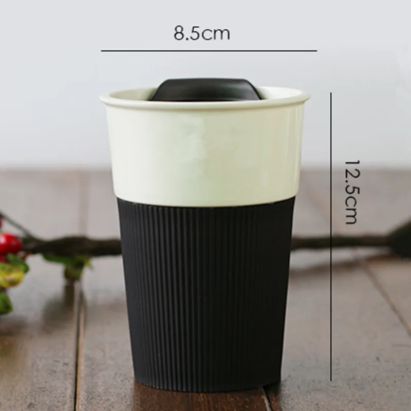 350ml Ceramic Mug With Lid Water Milk Cup Of Tea Porcelain Coffee Mug Office Cups Xicara Caneca Tazas Para Cafe