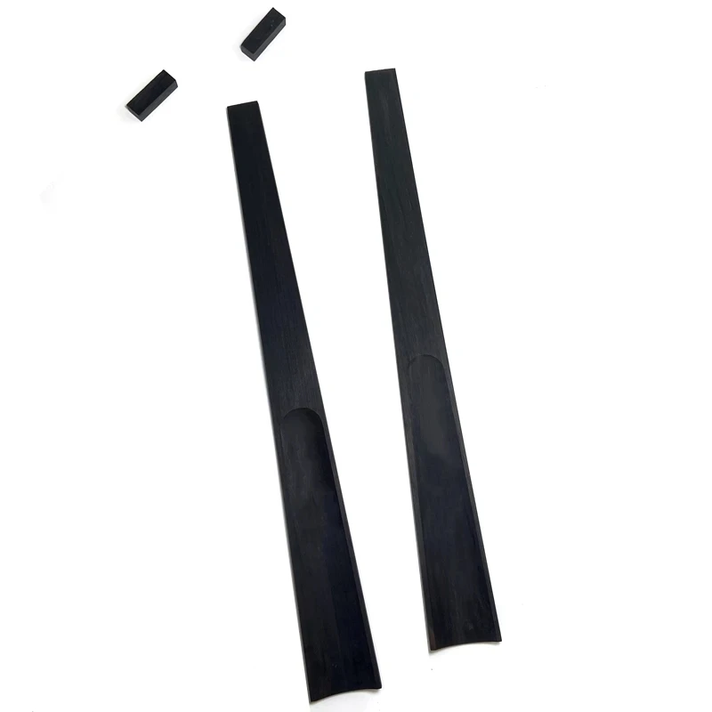 2 Pcs High Quality 15\'\' 16\'\' 17\'\' Viola Indonesian grade A ebony black Fingerboard with Top Nut,viola Parts Accessories fittings