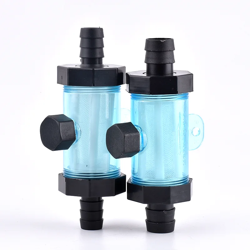 1Pc O.D 8~25mm Pagoda Hose Filter, Car Wash Garden Irrigation Fittings Aquarium Fish Tank Transparent Soft Water Pipe Filter Cup