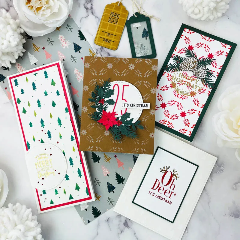 Clear Transparent Stamp Floral Trees Christmas Spider Web Slimline Snowflake DIY Scrapbooking Card Album Making Crafts Stencil
