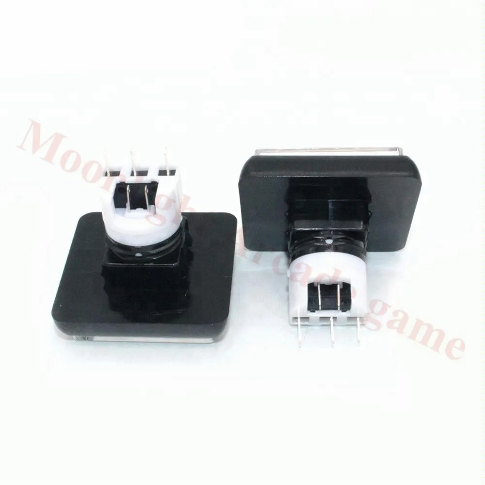 10Pcs/Lot 49*49mm LED momentary illuminated push button Square game machine push button for Arcade game machine push button