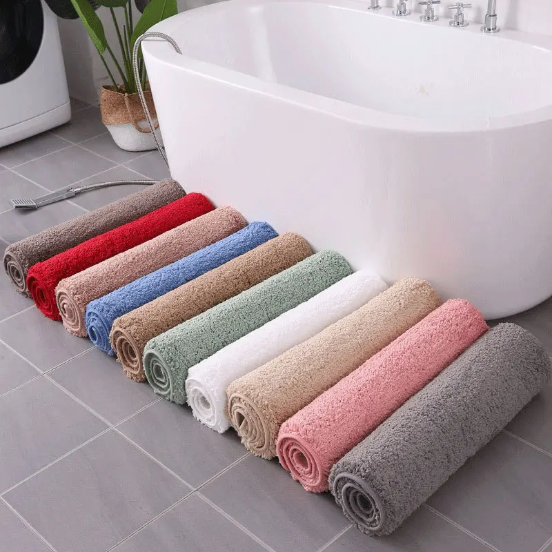 Super Absorption Bath Mat Non-slip Bathroom Carpet Rugs Soft Floor Mat for Bedroom Toilet Rug Doormat Long Bedside Mat 5 Sizes