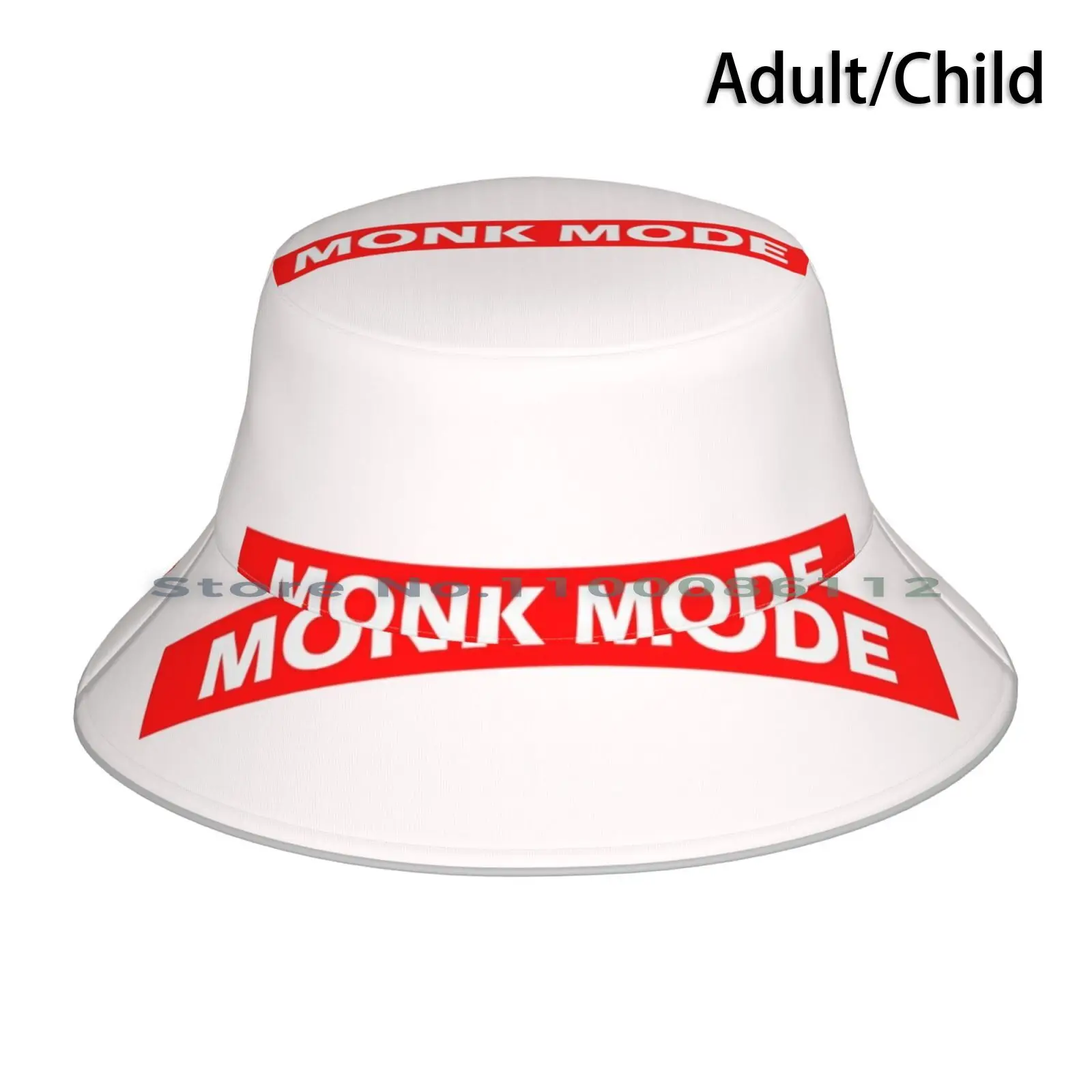 Monk Mode Bucket Hat Sun Cap Retention Nofap Abstinence Kills Love Monk Spirituality Foldable Outdoor Fisherman Hat