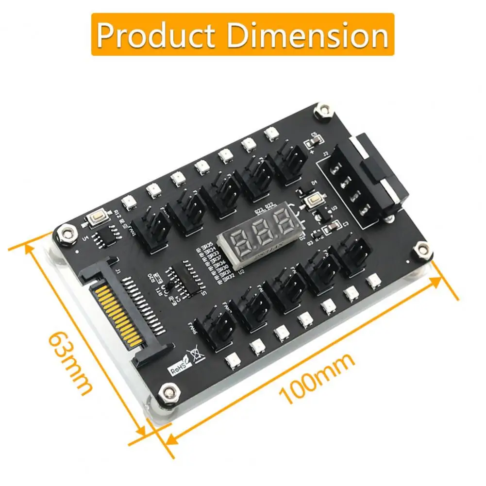 Répartiteur de ventilateur PWM 3/4 broches, contrôleur d'alimentation Stable