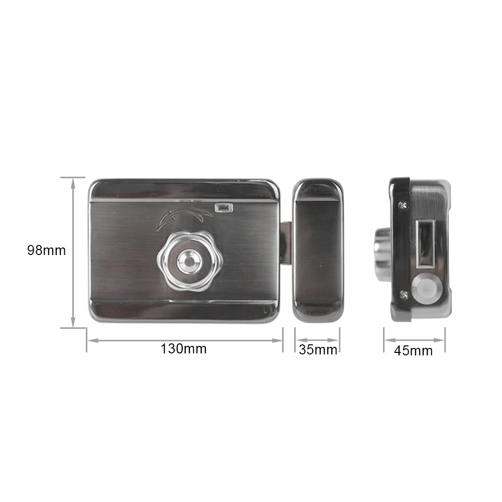 Waterproof TTlock BLE WiFi App Electric Rim Door Lock Intelligent Biometric Fingerprint NFC Smart Lock for outdoor Gate door