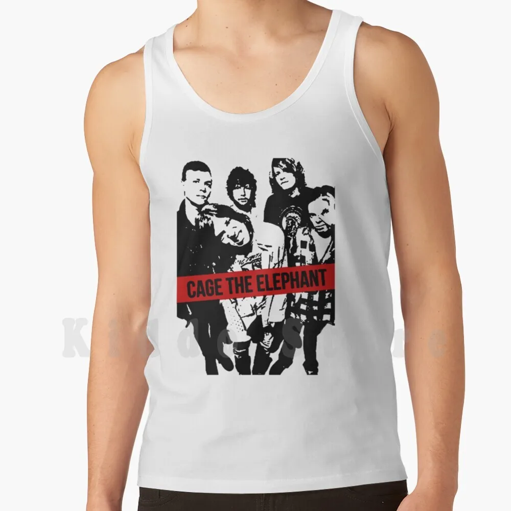 Untitled Tank Tops Vest 100% Cotton Cage The Elephant Music Elephant Arctic Monkeys Indie Alternative Cage Lyrics