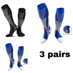 3pair Men Women Compression Socks Varicose Veins Leg Relief Pain Compression Socks Anti Fatigue Pain Relief Sports Stockings