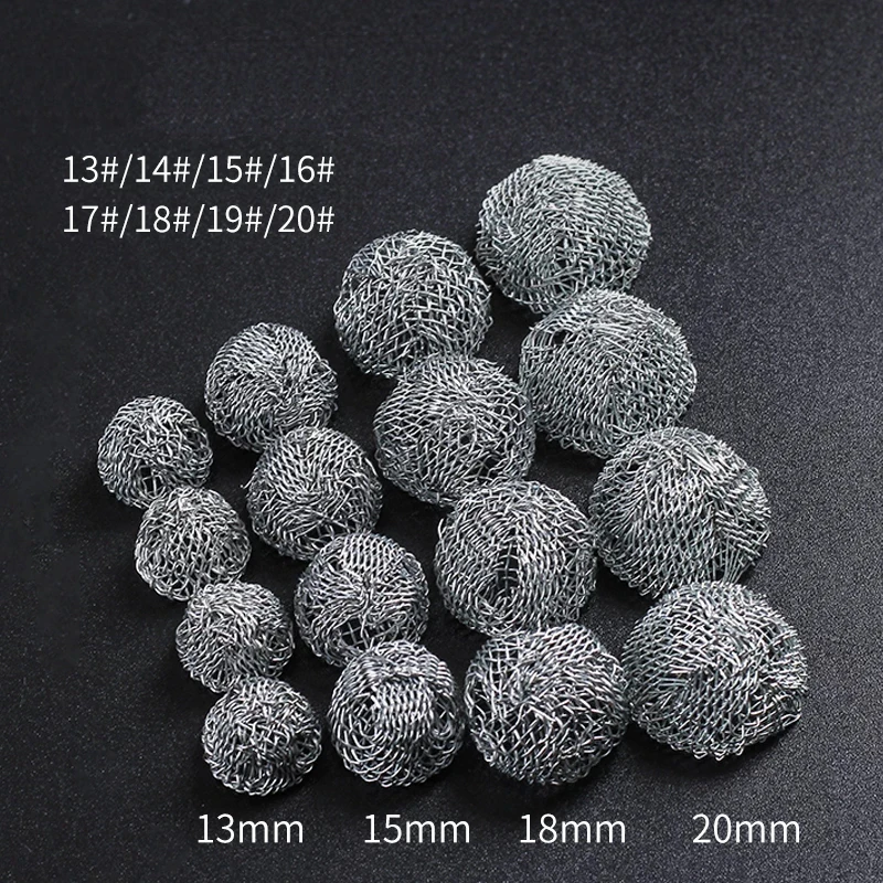 10pcs/Lot 13mm Hot Stainless Steel Combustion-Supporting Network Screen Dome Mesh Fire Pipe Special Tool Smoking Tobacco Net