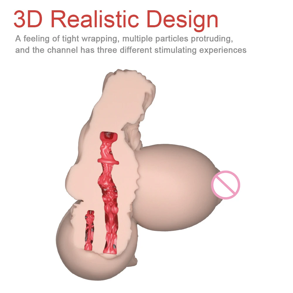 MRL Hentai Sex Doll For Men 3d Silicone Anal Vagina Artificial Dual Channel Sexy Ussy Masturbate Sex Toy For Male Sex Shop