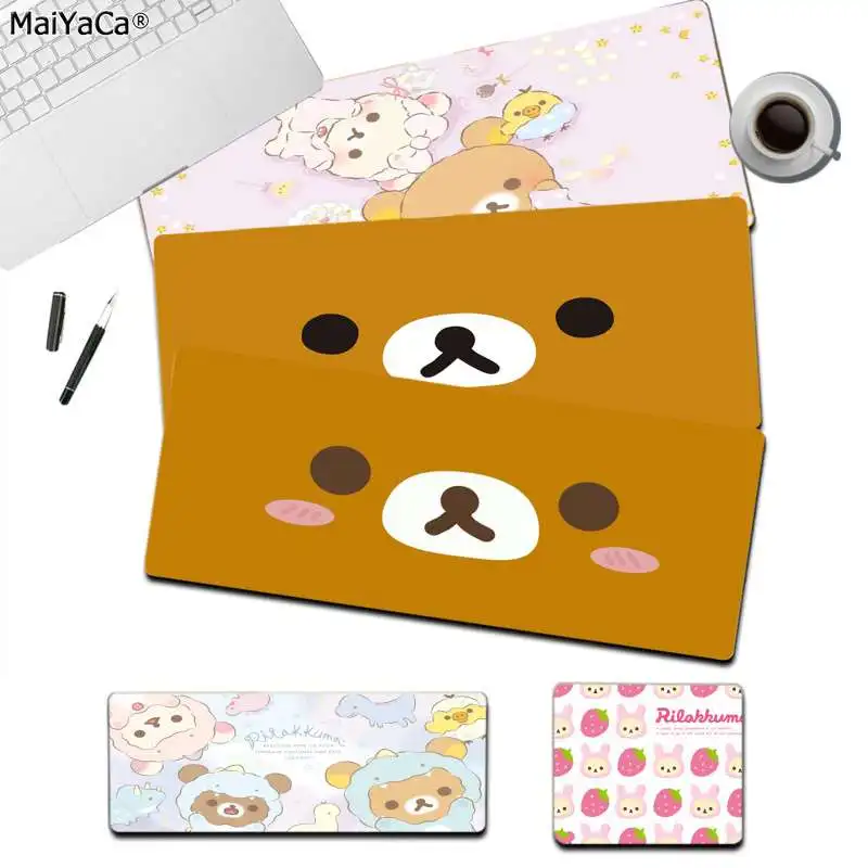 

Cute Korilakkuma Rilakkuma Beautiful Comfort Mouse Mat Gaming Mousepad Size for CSGO Game Player Desktop PC Computer Laptop