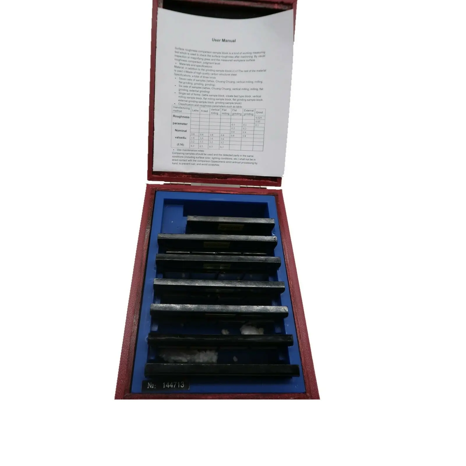 Surface Roughness Comparator Standards Composite Set