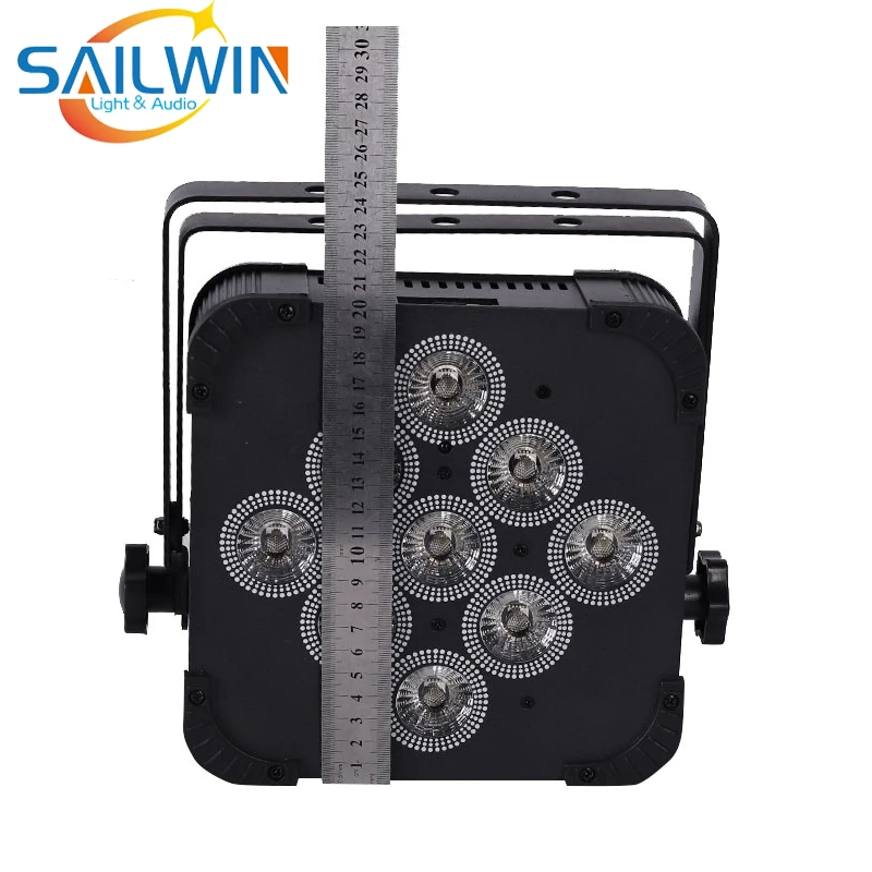 Factory EU Stock 9X18W RGBAWP 6in1 Battery Operated DMX512 LED Par Light Stage Effects Lighting With IR Remote Control For Party