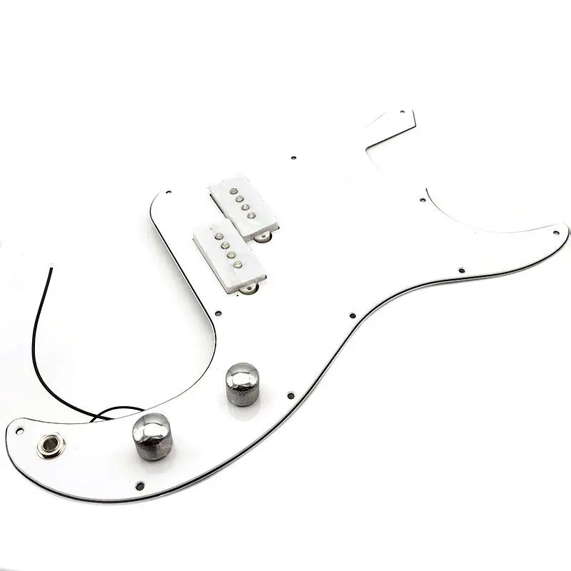 Black White P Bass Prewired Loaded Pickguard Pickup for Precision Bass Guitar 3 Ply PB Pickups  Electric Guitar Parts