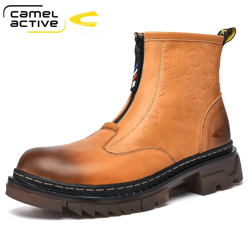 

Camel Active Autumn & Winter New Fashion Men Shoes Brand Comfy Lace-up Men Casual Boots Man Classic Durable outsole Men Boots