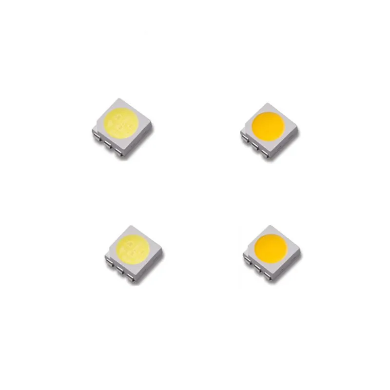 100PCS 5050 SMD LED Super Bright PURE WHITE / WARM / COLD / NATURAL 0.2W 60mA 22-24LM  / 13-15LM 30mA