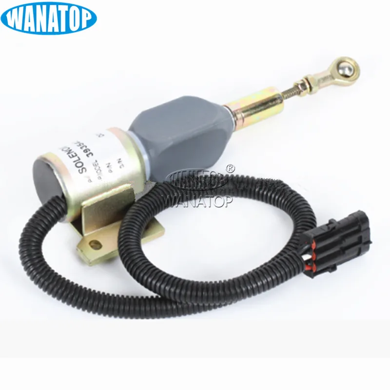 

24V Diesel Shutdown Shut Off Solenoid 3935432 3935430 3939703 For Cummins 6BT 5.9 Flameout