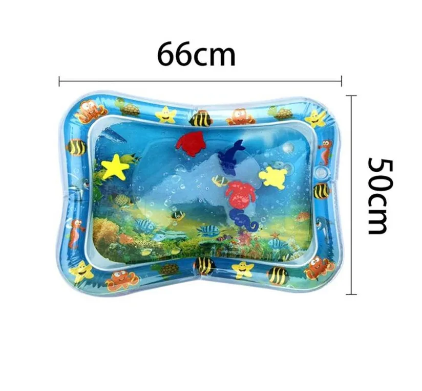 Funny Baby Water Mat 66*55cm Inflatable Patted Pad Cushion Infant Toddler Water Play Mat for Kids Education Developing Baby Toys