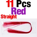 11Pcs Red Straight