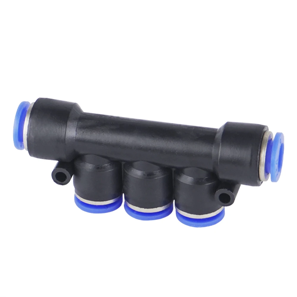 PK PKG pneumatic connector plastic 5-way variable diameter water pipe connector quick-plug air distributor 4mm 6mm 8mm 10mm 12mm