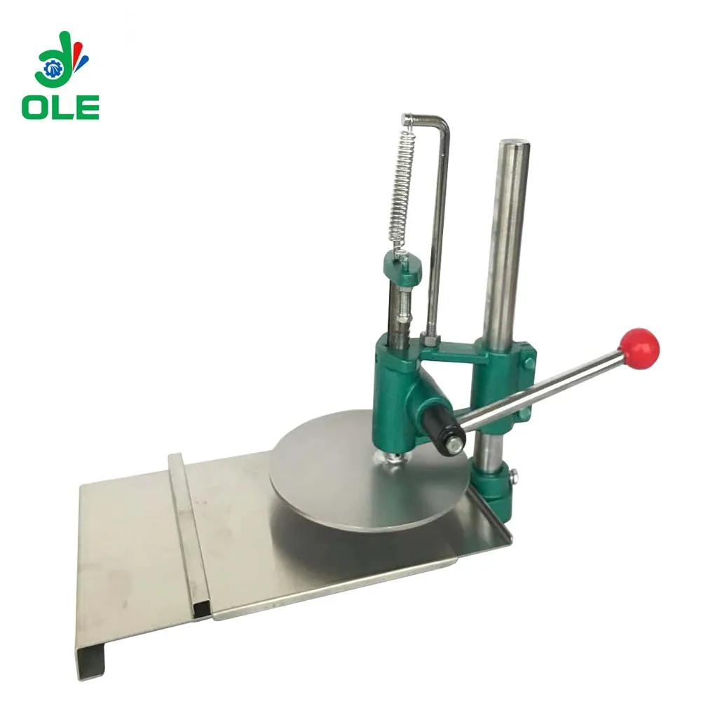 Máquina manual de descascar massa 200-250mm Máquina manual de prensa de massa