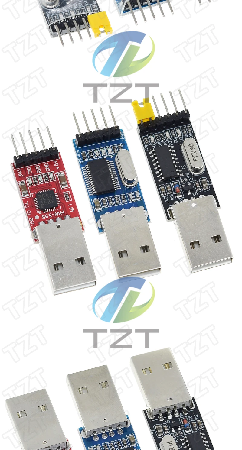 TZT 3 teile/los = 1PCS PL2303HX + 1PCS CP2102 + 1PCS CH340G USB ZU TTL für arduino PL2303 CP2102 5PIN USB zu UART TTL Modul – Detail 7