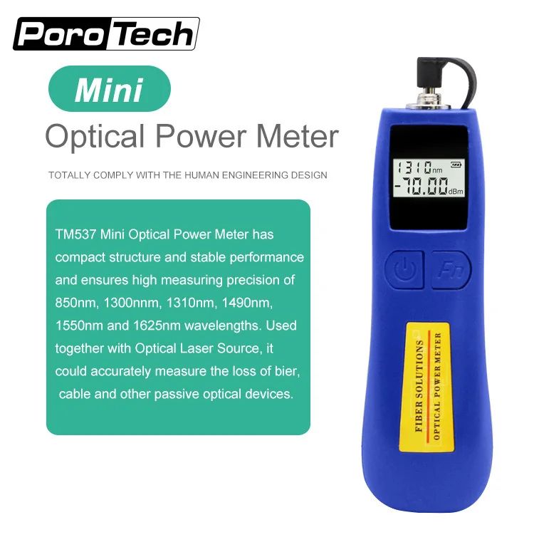 

L537C Mini OTDR 70to10 DBm Fiber Test Optical Power Meter Fiber Solutions Telecommunication