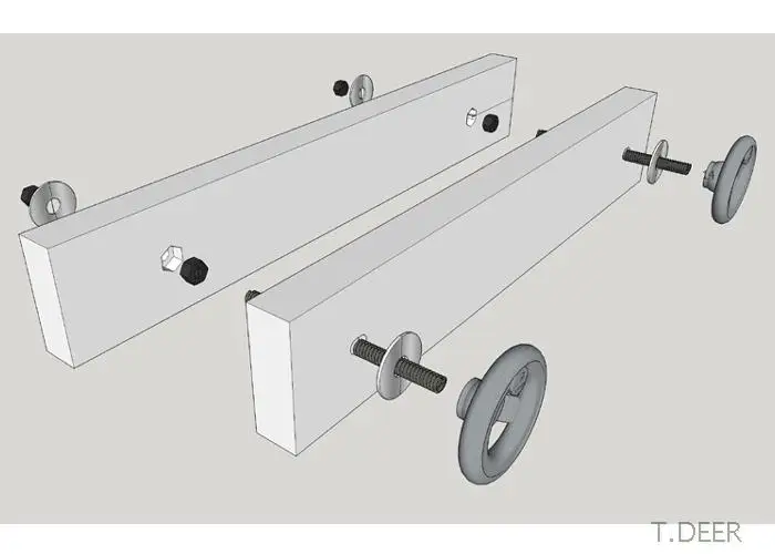 1Pair  5“ Iron handwheel for Moxon Vise, DIY Woodworking Workbench Accessories