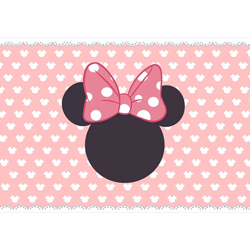 Мышь день рождения фон мультфильм вечевечерние розовая девочка украшение дети ребенок душ новорожденный настроить фон фотосессия