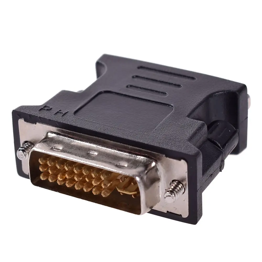 NEW DVI to VGA Adapter Converter DVI 24+5 Pin Male to VGA Female Video Converter For Projector Computer PC