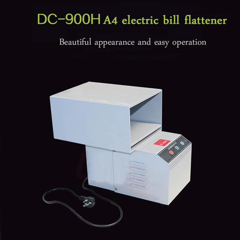 

DC-900H electric bill flattening machine financial voucher special flattening machine simple office essential flattening tool