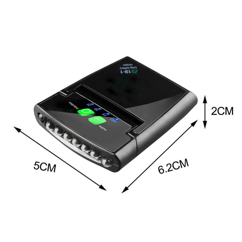 USB 선바이저 LED 조명, 배터리 포함, 2 클립 캡 라이트, 지능형 센서 라이트, 180 ° 회전 헤드라이트, 러닝 낚시 램프