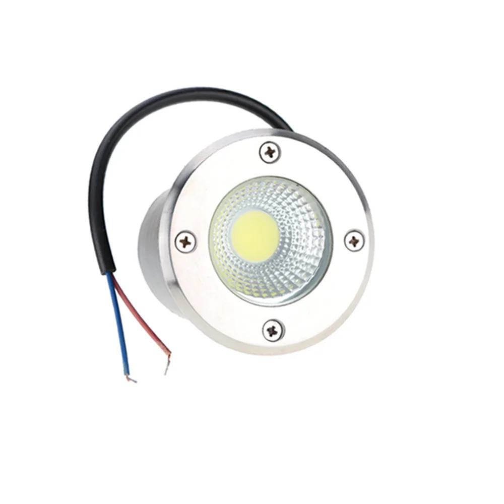 Lámpara LED COB subterránea para jardín, luces de paso impermeables para exteriores, 3W, 5W, 10W, DC12V, foco de cubierta, AC110, 220V, RGB
