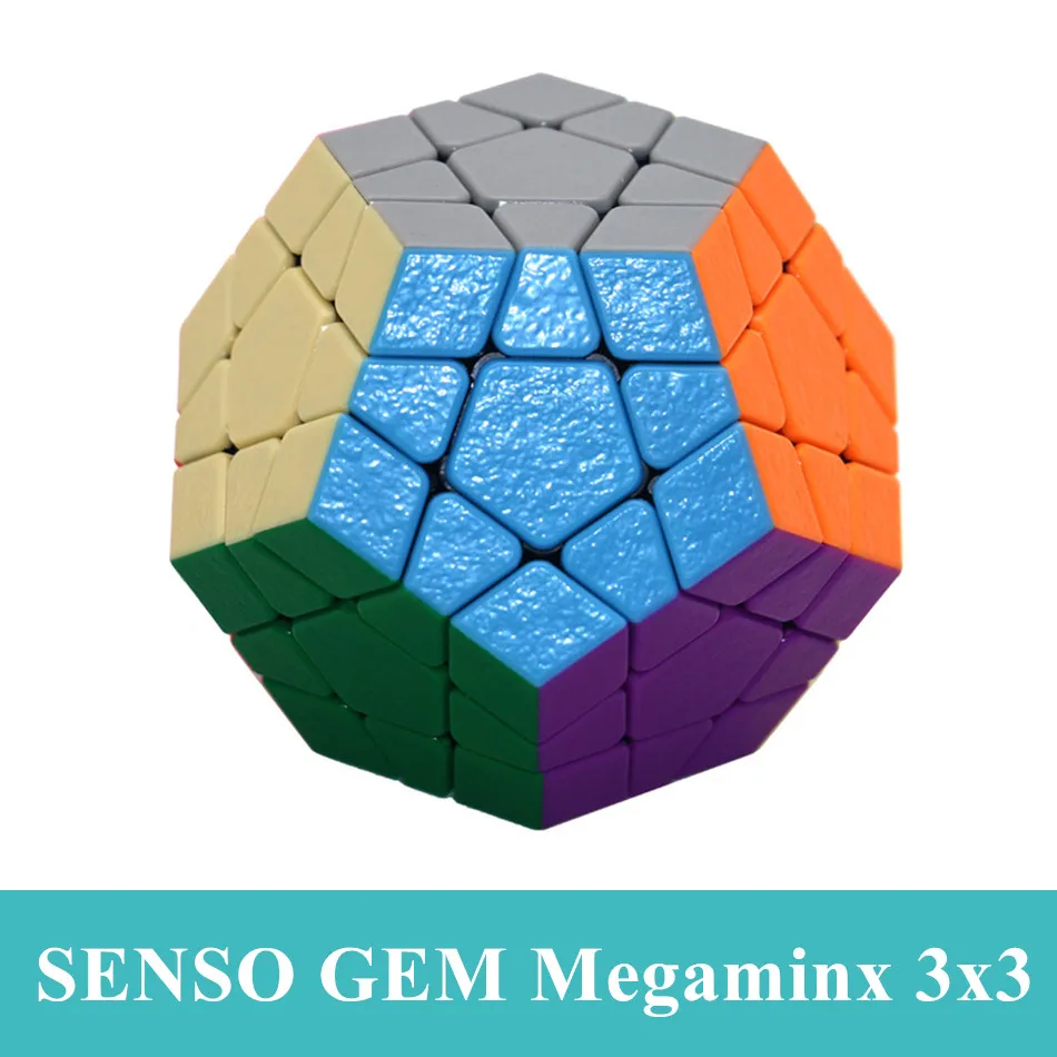 Shengshou Gem 3x3 Megaminx ステッカーレス スピード キューブ マジック キューブ ツイスト パズル 十二面体 マジック キューブ