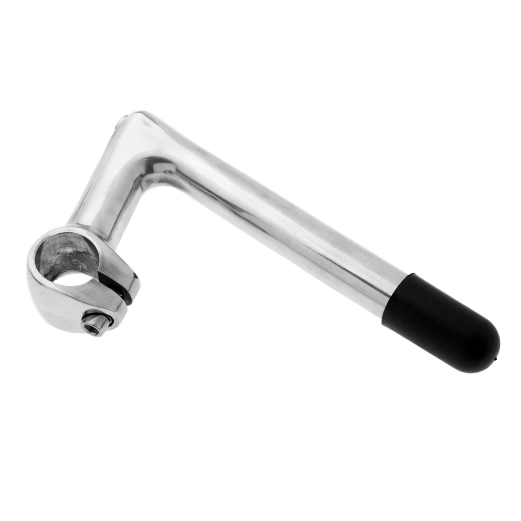 Gooseneck Quill Stem 22.2×25.4mm Aluminum Alloy Bike Parts w/ Handlebar Clamp & Threaded Tube